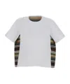 Sacai Striped T-shirt In Multi