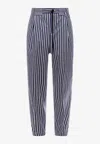 Sacai Thomas Mason Cotton Poplin Pants In Multi