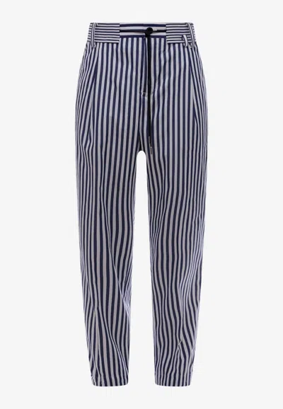 SACAI STRIPED TAILORED PANTS