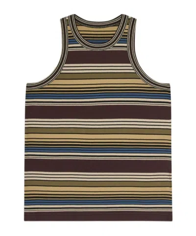 Sacai Striped Tank Top In Multi
