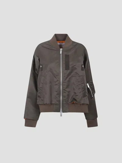 Sacai Stylish Nylon Twill Blouson