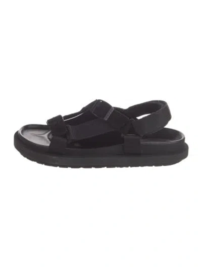 Pre-owned Sacai Suede Sandals In Blue