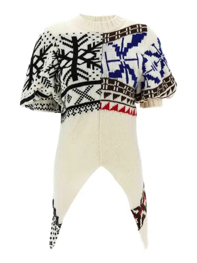SACAI JACQUARD SWEATER