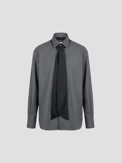 Sacai Suited Shirt In Gray