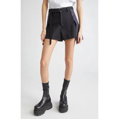 Sacai Suiting & Denim Shorts