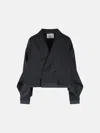 Sacai 'suiting' Black Wool Blend Jacket In Black