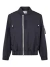 Sacai Zip-fastening Pocket Bomber Jacket In Blue