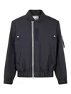 Sacai Zip-fastening Pocket Bomber Jacket In Black