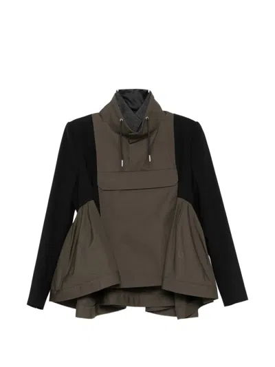 Sacai Suiting Blouson Jacket In Multi