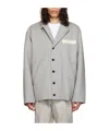 Sacai Gray Suiting Bonding Jacket In Gray