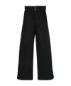 Sacai Suiting Bonding Tailored Trousers In Black