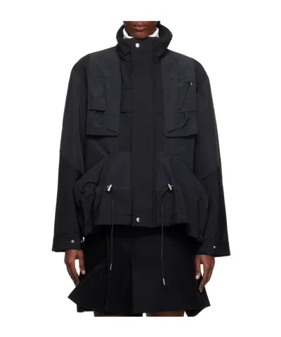 SACAI SUITING BONDING X GROSGRAIN JACKET