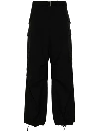 SACAI SUITING CARGO TROUSERS