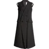Sacai Black Polyester Blend Vest In Black