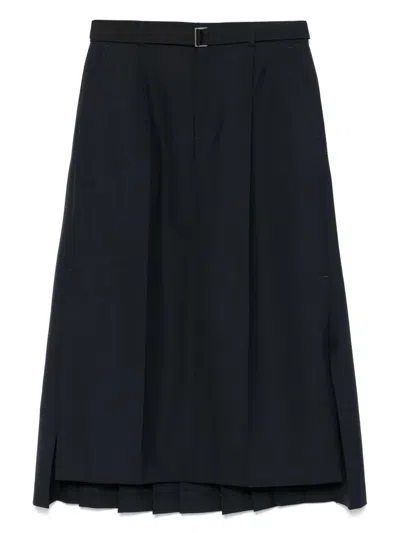 Sacai Suiting Midi Skirt