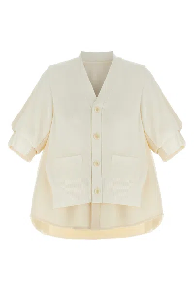 SACAI 'SUITING MIX KNIT' CARDIGAN