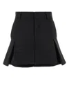 Sacai Suiting Shorts In Black