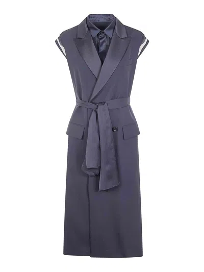 Sacai Suiting Vest In Black