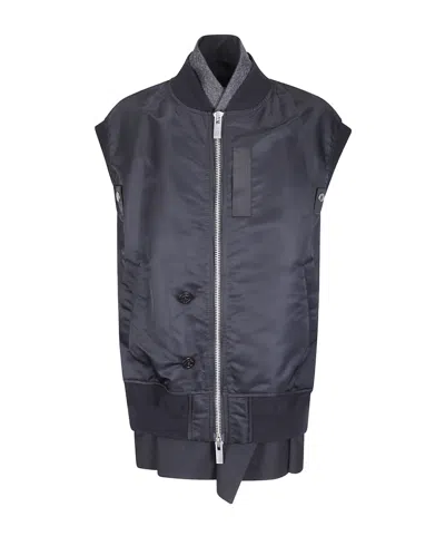 Sacai Suiting Vest In Blue