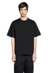 Sacai Suiting X Cotton Jersey Tee In Black