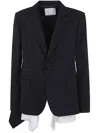Sacai Suiting X Cotton Poplin Jacket
