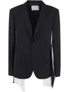 Sacai Women's Suiting X Cotton Poplin Jacket In Black