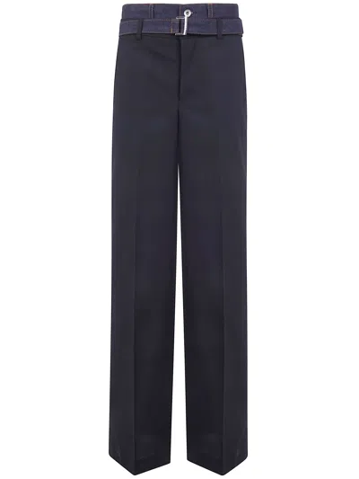 Sacai Suiting X Denim Pants In Black