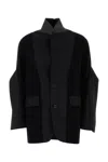 Sacai Suiting X Knit Jacket 2407508 001 In Black