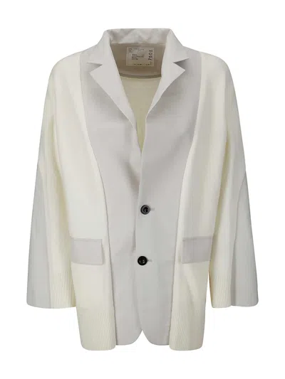 SACAI CHAQUETA CASUAL - BEIS CLARO