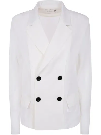 Sacai Suiting X Knit Jacket In White