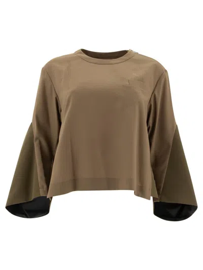Sacai "suiting X Nylon Twill" Sweater