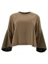 Sacai Nylon Twill Top In Neutral