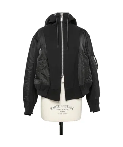 Sacai Sweat Shirt In Black