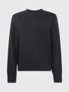 Sacai Cashmere Cotton Knit Pullover In Blue