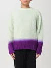 Sacai Man Multicolor Knitwear In Grün