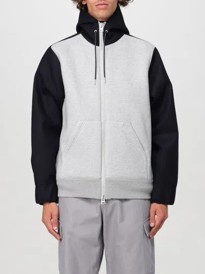 SACAI SWEATSHIRT SACAI MEN COLOR GREY,F85131020