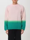 Sacai Gradient Wool-blend Sweater In Pink