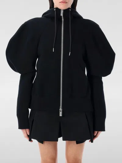 SACAI SWEATSHIRT SACAI WOMAN COLOR BLACK,G60778002