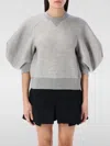 Sacai Gray Sponge Sweat Sweatshirt In Grau