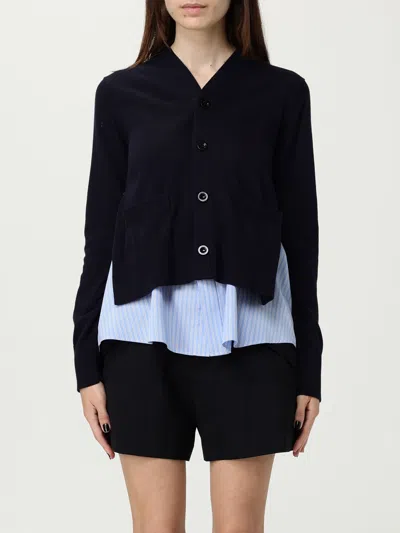 SACAI SWEATER SACAI WOMAN COLOR NAVY,H22658045