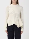Sacai Sweater  Woman Color White In Neutral