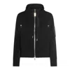 Sacai X Women's Sponge Sweat X Nylon Twill Zip Hoodie In Black