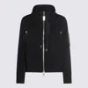 Sacai X Women's Sponge Sweat X Nylon Twill Zip Hoodie In Black