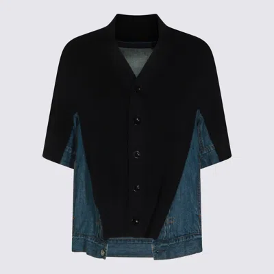 Sacai Sweaters Blu E Verdi