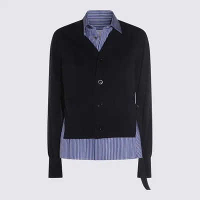 Sacai Sweaters Navy/blue