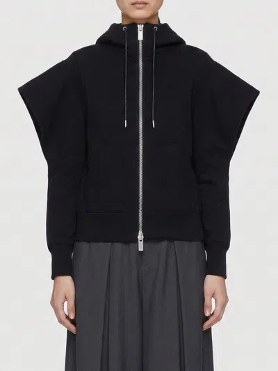 Sacai Sweatshirt Woman  In Black