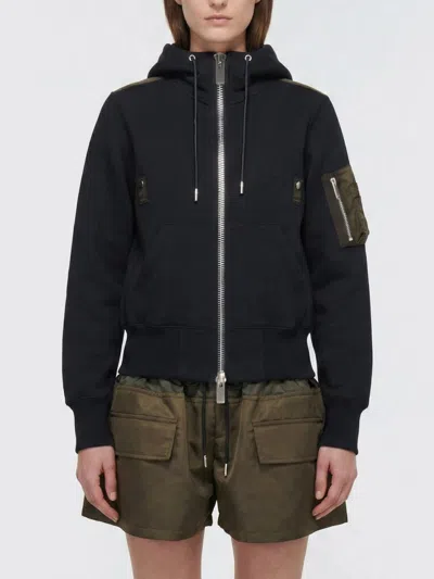 Sacai Sweatshirt Woman  In Blue