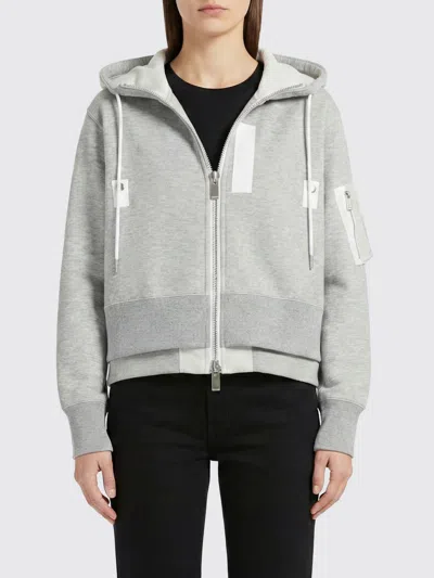 Sacai Sweatshirt  Woman Color Grey In Gray