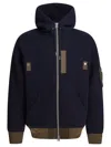 Sacai Men's Sponge Sweat Hoodie In Blue