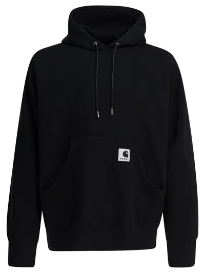 SACAI SWEATSHIRTS BLACK